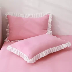 Princess Pillow Cover Cushion Ruffles Pillow Sham Decorative Cotton Pillowcases 30*50/35*55/40*60/48*74cm