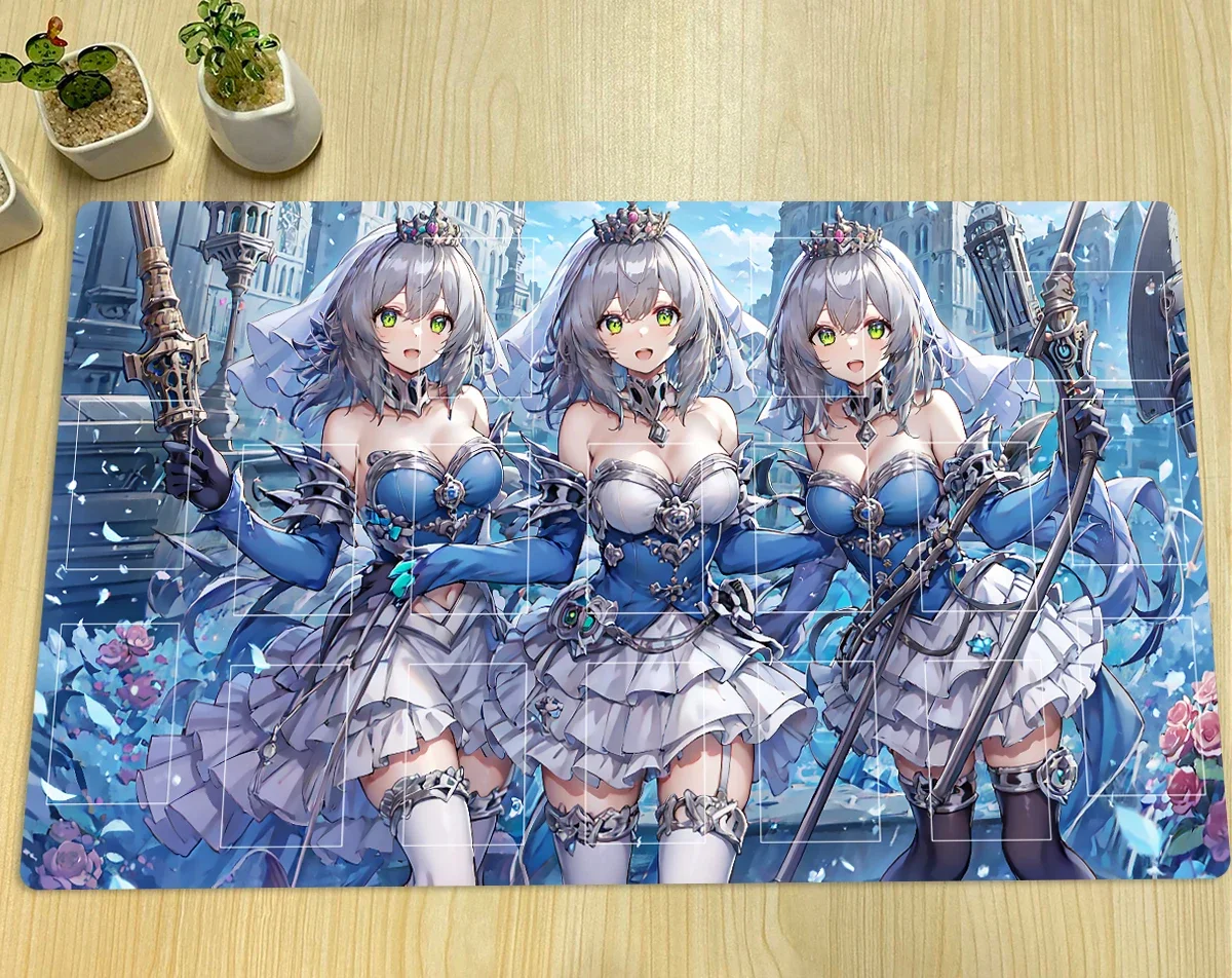 YuGiOh Playmat Tearlaments Merrli TCG CCG حصيرة مجلس حصيرة اللعب بطاقة التداول حصيرة ألعاب مخصص أنيمي ماوس الوسادة المطاط مناطق حقيبة مجانية