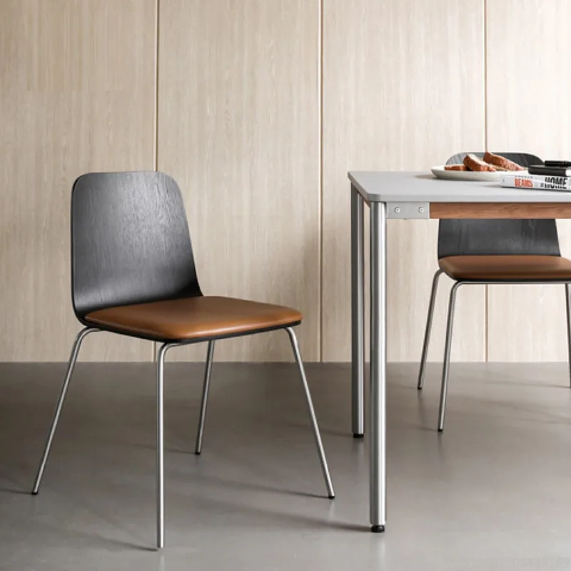 

Nordic Modern Minimalist Dining Chair Vintage Metal Dining Table Chalr Lounge Chair for Home & Restaurant Furniture Muebles