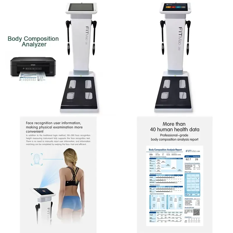 for 2026 Body Composition Analyzer Smart Fat Scale Weight Measurement 3D Human Health Quantum Analyzer