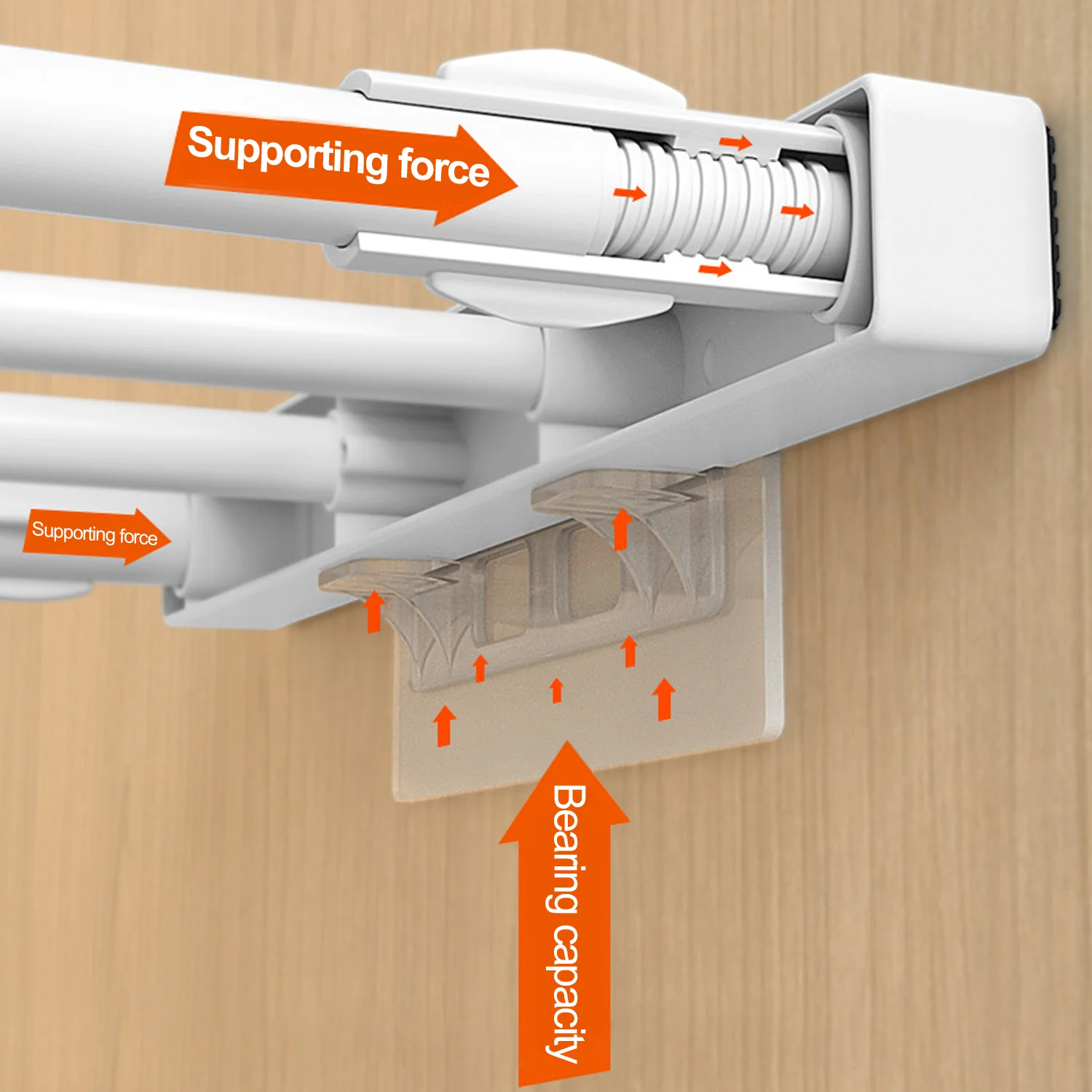 Scalable partition layer clothing storage rack