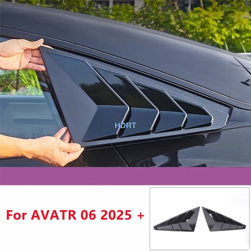 

Для AVATR 06 2025 + автомобильный стиль, задняя треугольная оконная жалюзи, стеклянная жалюзи, защитная крышка, декоративные аксессуары, внешняя наклейка