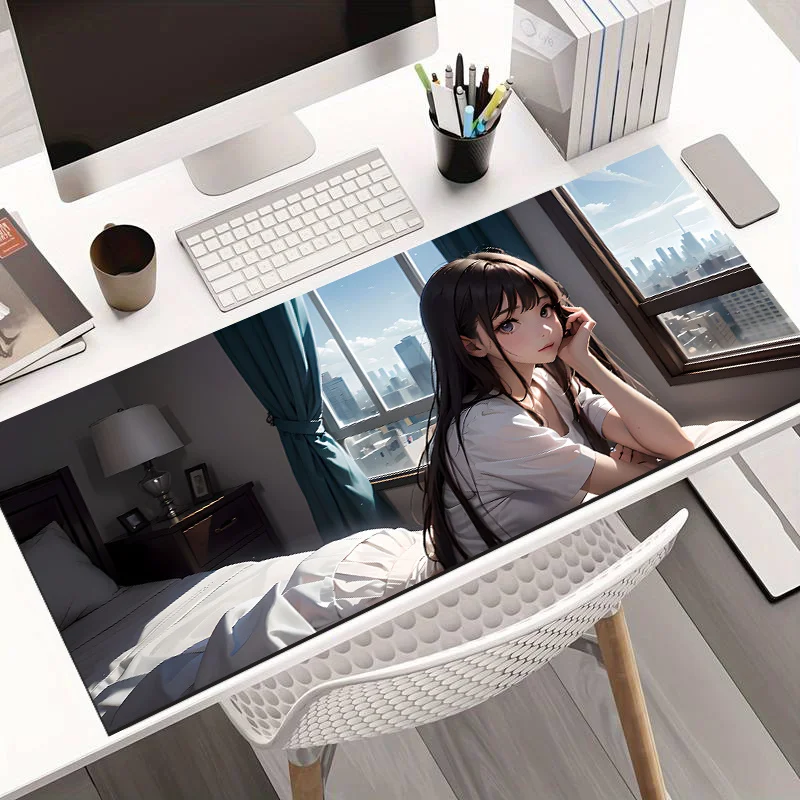 

Oversized Diatomaceous Earth Gaming Mouse Pad，Non-Slip Rubber Base，Thickened Desk Mat for PC Computer Office