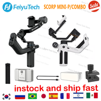 FeiyuTech Official SCORP MINI-P 3-Axis Handheld Gimbal Handle Grip for Smartphone iPhone Samsung Xiaomi with Tripod 520g load