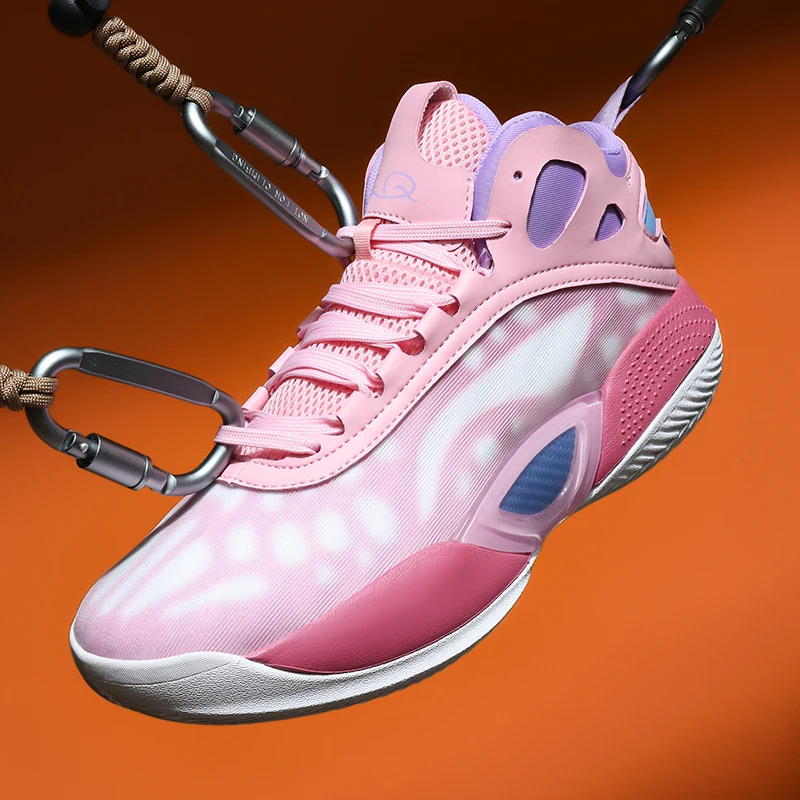 

2025 New Couples Basketball Sneakers Breathable Basketball Shoes Shock-Absorbant High-top Sneakers Non Slip Outdoor Sports Shoes