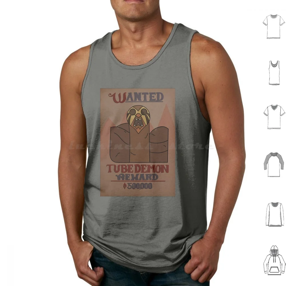 

Wanted : Hooty The Tubedemon Tank Tops Vest Sleeveless Wanted Hooty Tube Demon Tubedemon Owl House Toh
