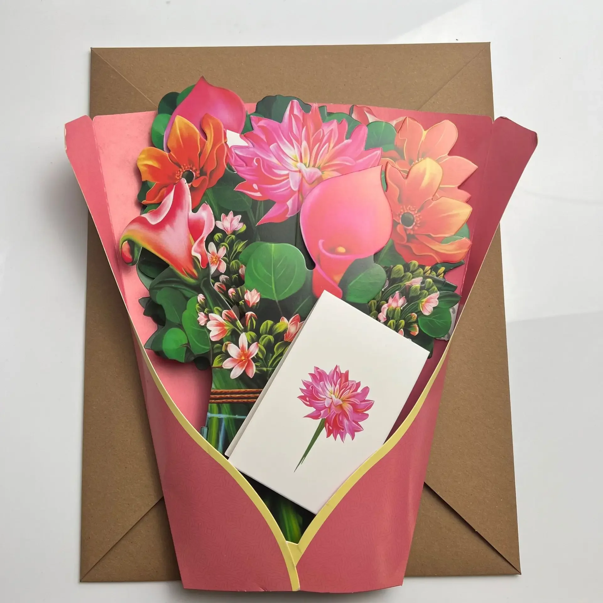 Creatieve 3d 3d Papier Pop-Up Kaarten, Permanent Boeket 3d Pop-Up Wenskaarten, Papier Met Bloemen Als Dank U Geschenken https://