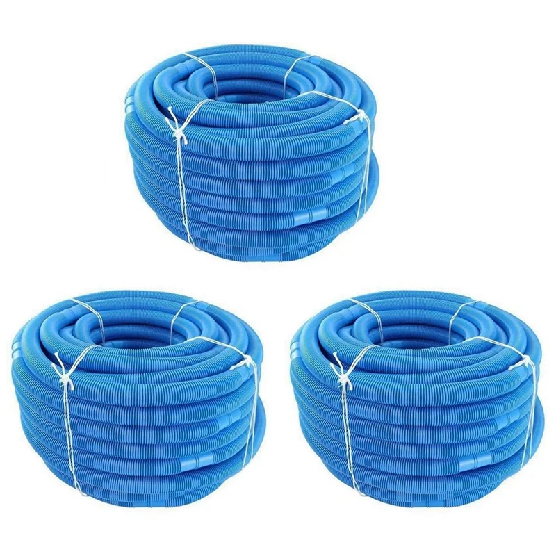 3Pcs 5M Swimming Pool Vacuum Cleaner Hose Suction Swimming Replacement Pipe Swimming Pool Cleaning Hose