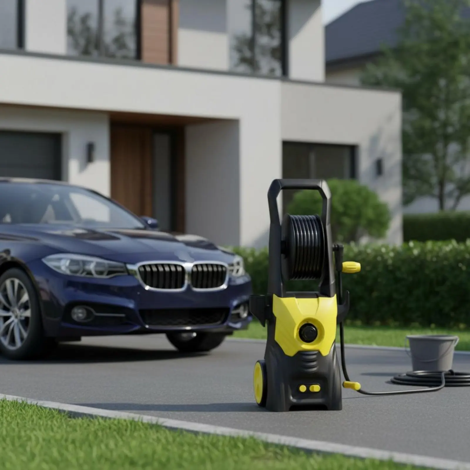 

Мойка высокого давления с долговечным алюминиевым насосом, электрическая, портативная, для мытья автомобилей, легко хранить