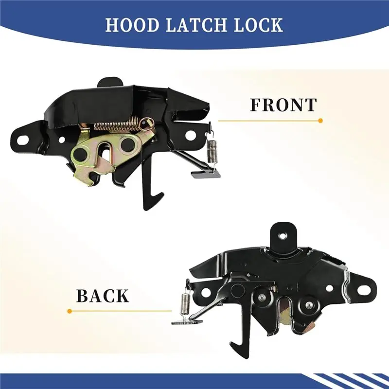 بسيط الجبهة هود مزلاج الجمعية غطاء المحرك قفل أمان مكون لتويوتا 4 عداء 1996-2002 53510-35170 5351035170 #4