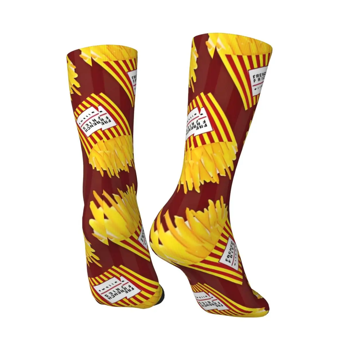 French Fries Socks Autumn Stockings Fashion Women Men Soft Breathable Socks Pattern Outdoor Anti Sweat Socks