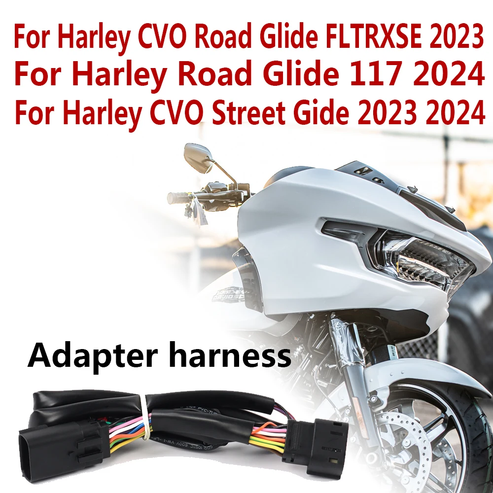 NEW Harley CVO Road Glide FLTRXSE 2023 Add Tour Pak light strips or CD high installation Tour Pak LED light kit Adapter harness