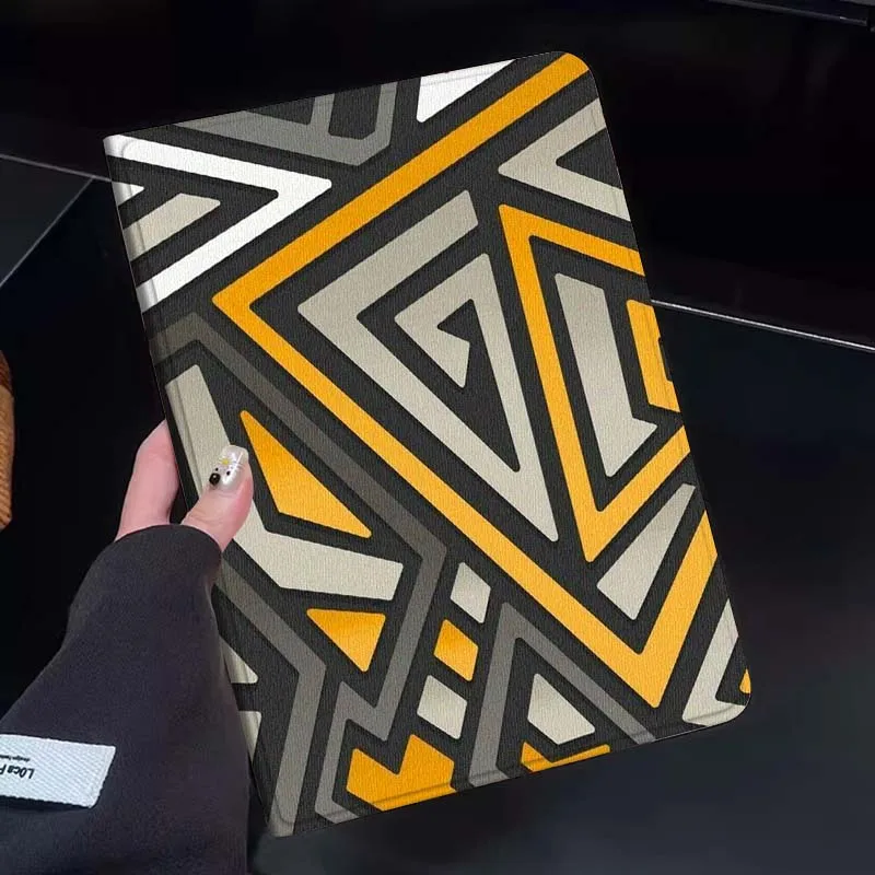 

Geometric Triangle Abstract Tablet Case For Huawei Honor MatePad MediaPad Air 5 6 7 11 V6 V7 V8 V9 X9 X8 T10 T10s C5e T5 Gift