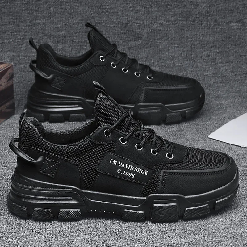 

Men's Fashion Casual Work Shoes Men Autumn Breathable Waterproof Non-slip Sports Outdoor Board Shoes Wearresistant Walking Shoes