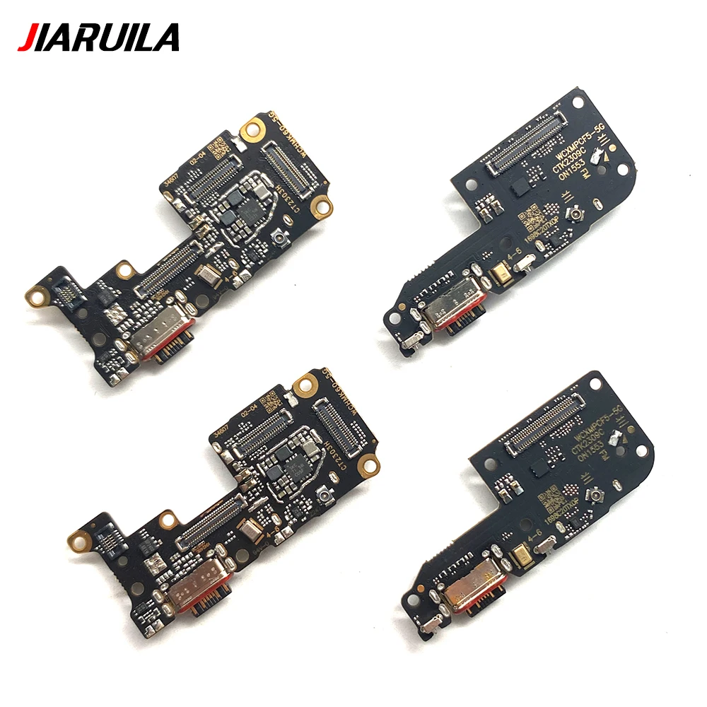 50Pcs，USB Charger Charging Port Microphone Dock Connector Board Flex For Xiaomi Poco C61 F4 5G F3 GT X5 F5 Pro M5 M5S X3 X4 GT