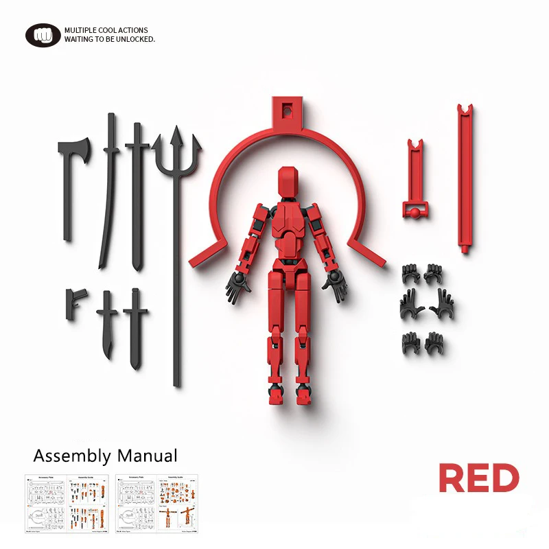 Mehrgelenkiger Beweglicher Formwandler-Roboter mit Magnetischer Anziehung, 3D-Gedruckte Schaufensterpuppe, 13 Actionfiguren, Spielzeug, Ornamente, Geschenke