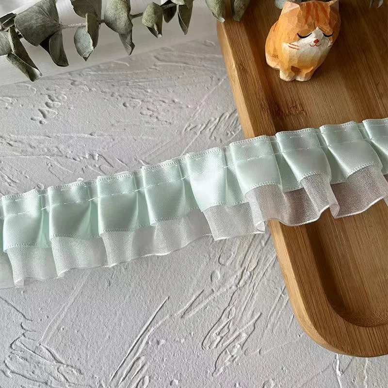 4cm szerokości nowa organza kolorowe haftowane kwiaty koronkowa tkanina dubaj szycie DIY wykończenia aplikacja wstążka kołnierz gipiura dekoracje