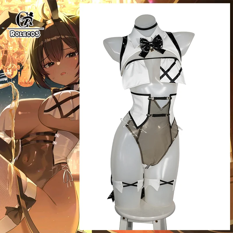 

ROLECOS Game NIKKE Goddess of Victory Byoru Bunny Costume Agent Byoru Sexy Leather Women Jumpsuit Halloween Carnival Suit