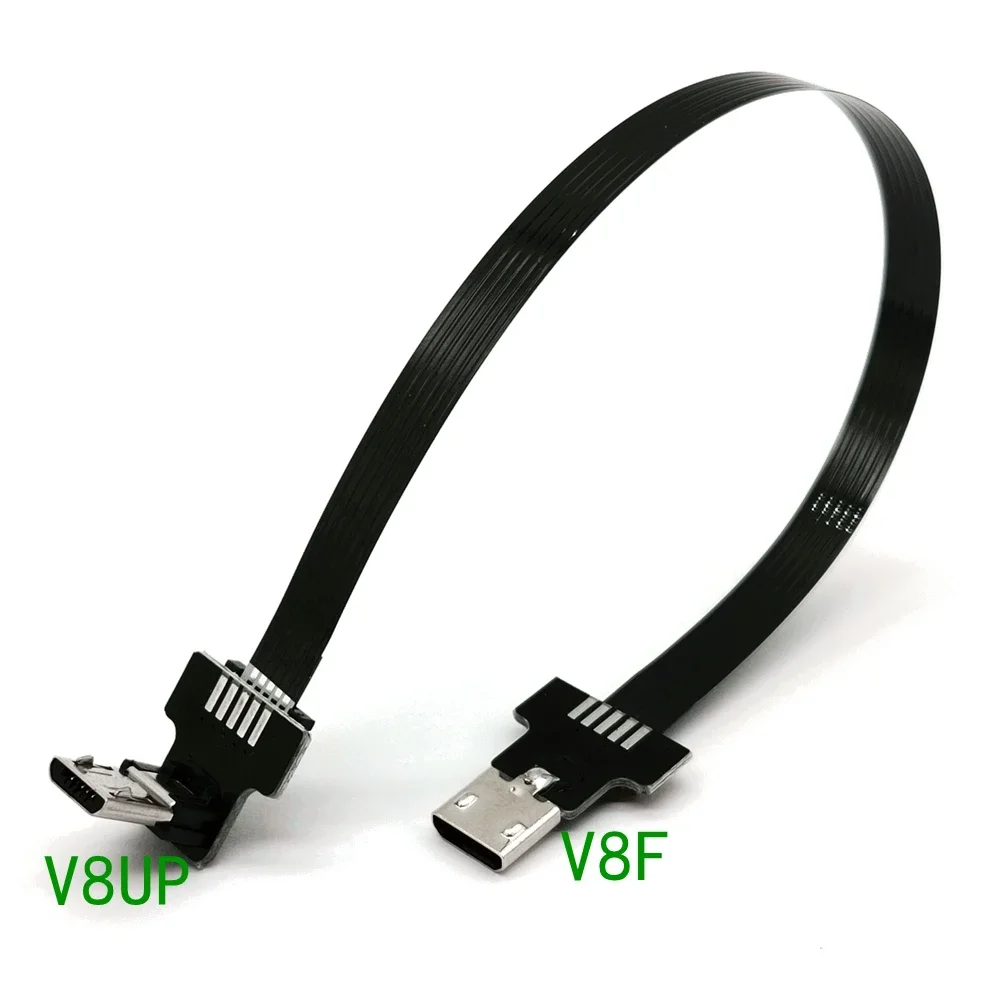 

FPV Android Extension Cable Mobile Data Cable Charging 90 degree Elbow Micro USB Interface Extension Cable Male Female Universal