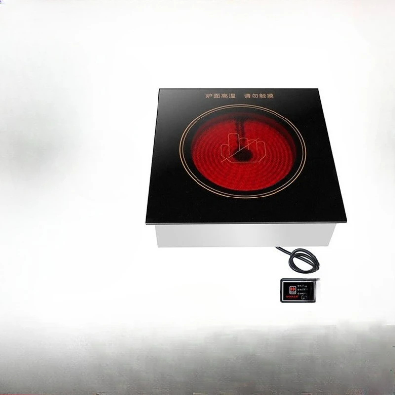 

casserole skewers of fragrant barbecue barbecue restaurant, square plane embedded wire-controlled light wave stove