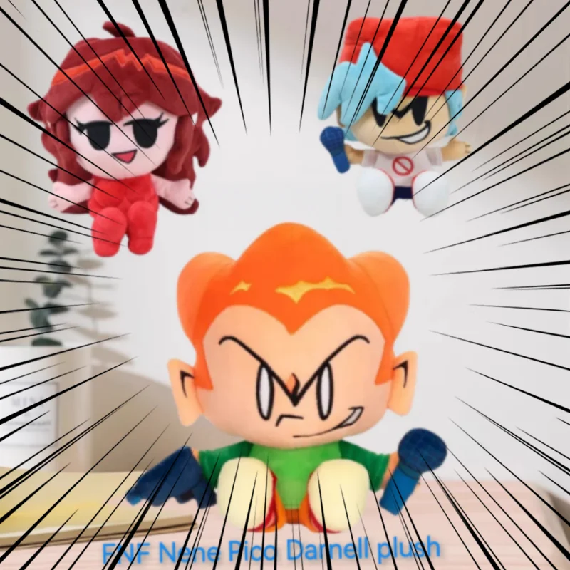 2025 Fnf Pico أفخم ليلة الجمعة Funkin Nene Darnell Plushie دمية محشوة ناعمة لطيف ديكور المنزل وسادة لعبة هدية #1