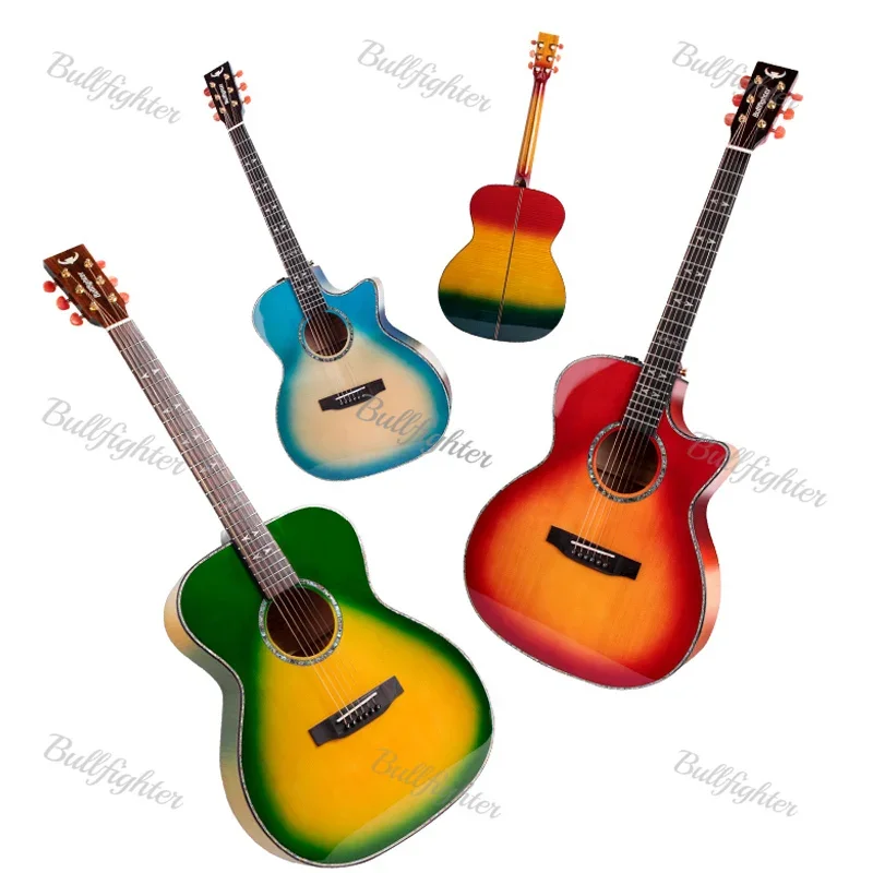 Bullfighter D-5 41 Inch  Handmade Musical Instruments Engelmann Spruce Top solid Acoustic Guitar