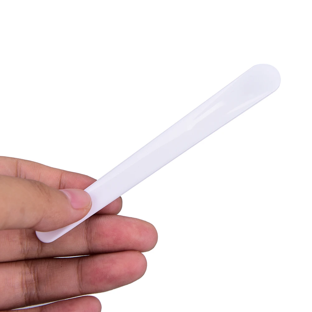 10Pcs Cosmetic Spatula Plastic DIY Facial Mask Mixing Spatulas Spoon Stick Plastic Makeup Tools White Black