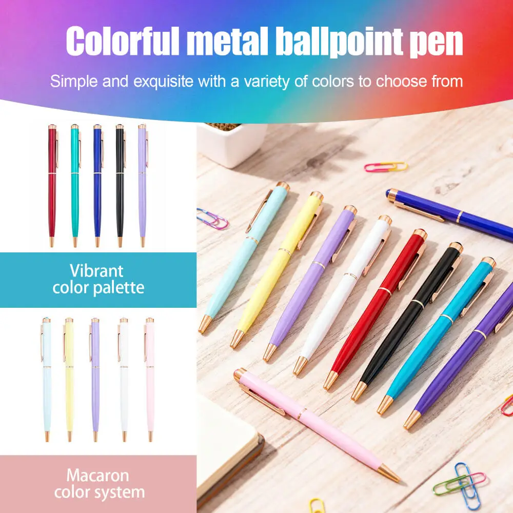 

5-шт. Алмазная шариковая ручка на складе. Креативные канцелярские принадлежности. Металлическая ручка. Цвета подарочной ручки. Подходит для подарков и офиса.