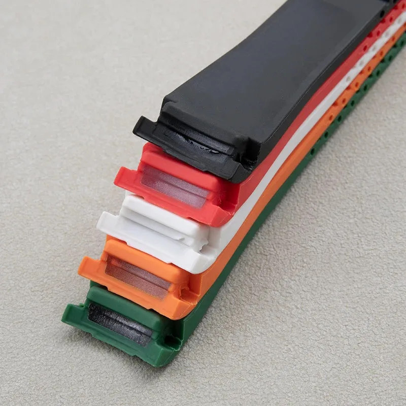 

Резиновый ремешок для часов с изогнутым концом, 20 мм, для Rolex DAYTONA SUBMARINER Yacht-Master GMT, аксессуары для часов, браслет с раскладывающейся застежкой