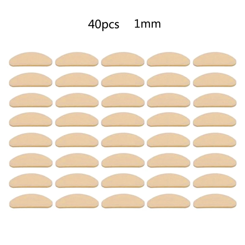 Almofadas nariz de espuma macia 40 peças, óculos autoadesivos eva nariz almofadas nariz antiderrapante sem maquiagem almofadas nariz óculos nosepads