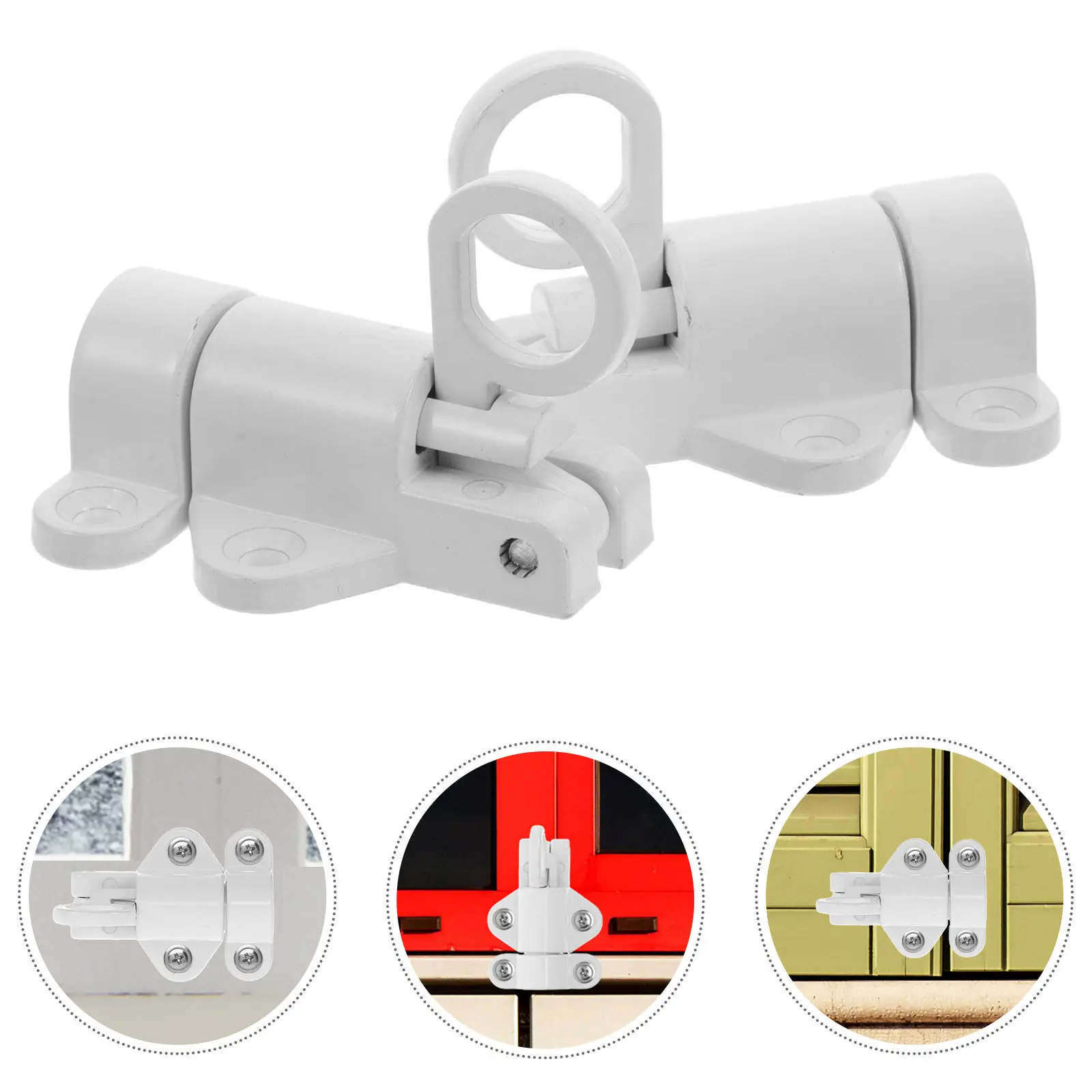 

Самозащелкивающаяся защелка из алюминиевого сплава для дверей и окон, простая установка, пружинный болт для стальных окон, защитная защелка для домашней безопасности