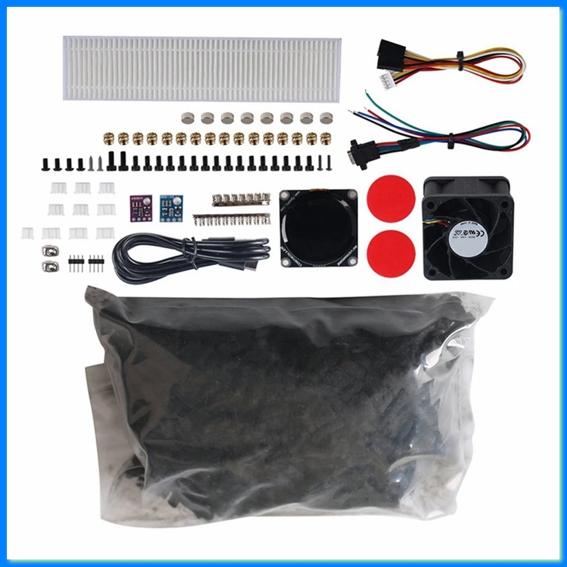 For Mini Air Purifier Activated Carbon Air Filtration Scrubber with LCD Screen for Real-Time Monitoring-AT35