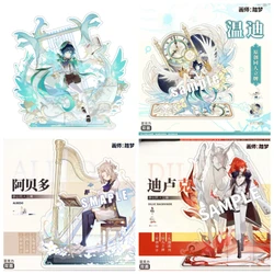 Genshin Impact Mondstadt Venti Diluc Keaya Albedo Eula 20cm Huge Acrylic Figure Stand Original Model Desktop Ornament Fans Gifts