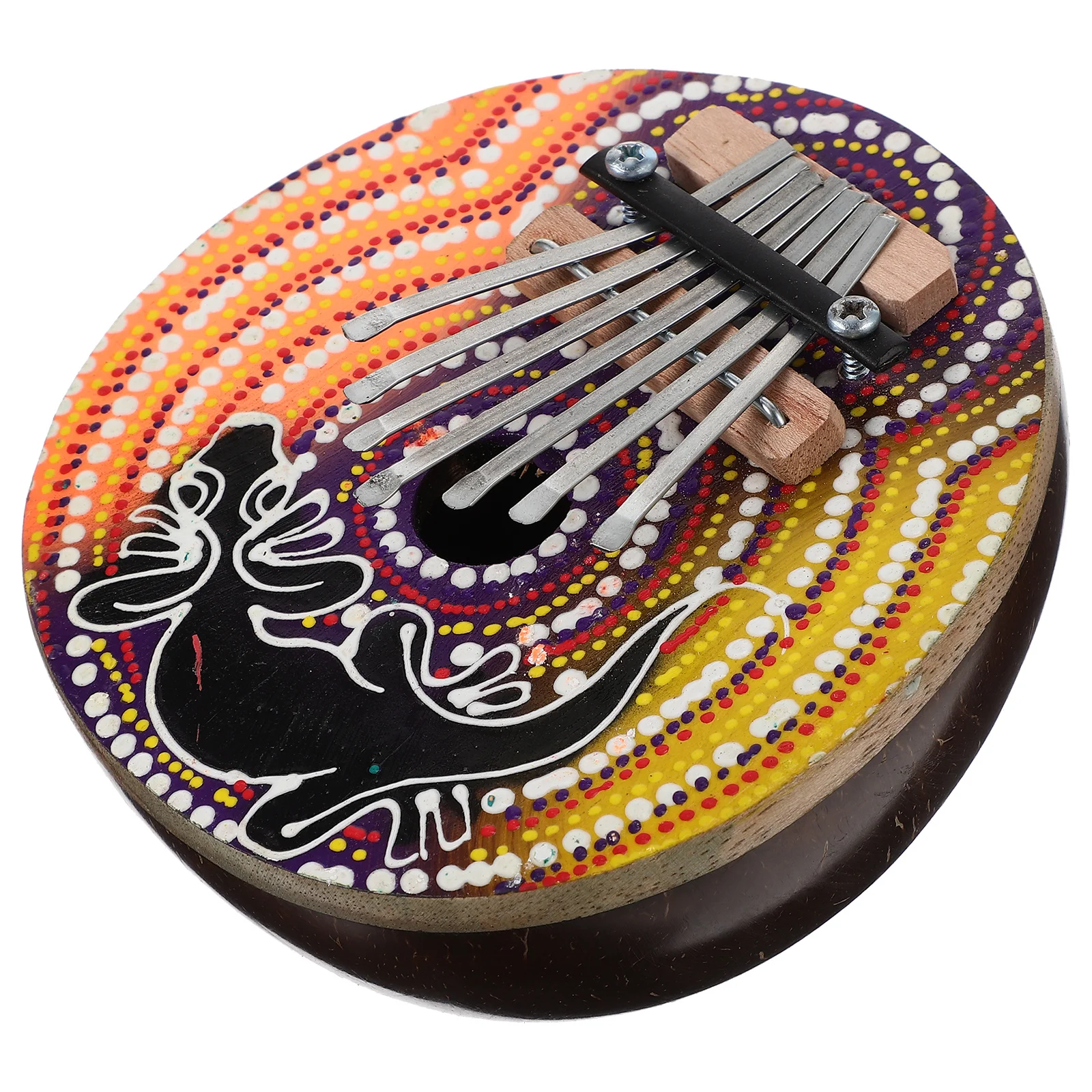 

Delicate Painting Kalimba Small Finger Piano Easy to Learn Play Professional Accurate Tone Thumb Piano Learning Mini Kalimba