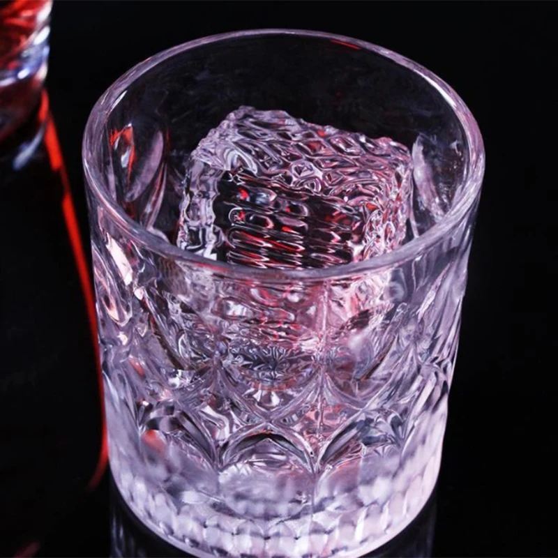 1Pc Ice Cube Design Plate Food Grade Brass Ice Stamp Mold Ice Printing Bar Bartender Whisky Pressing Stamping Square Tray