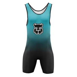 New Wrestling Singlet Bodysuit Men's Leotard Outfit Underwear Gym One Piece Sleeveless Triathlon Coverall Powerlifting Skinsuit