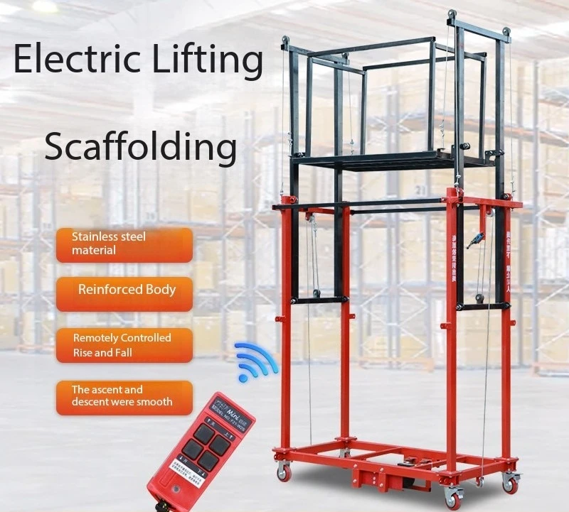 Elektrische Gerüstliftplattform mit mobiler Fernbedienung