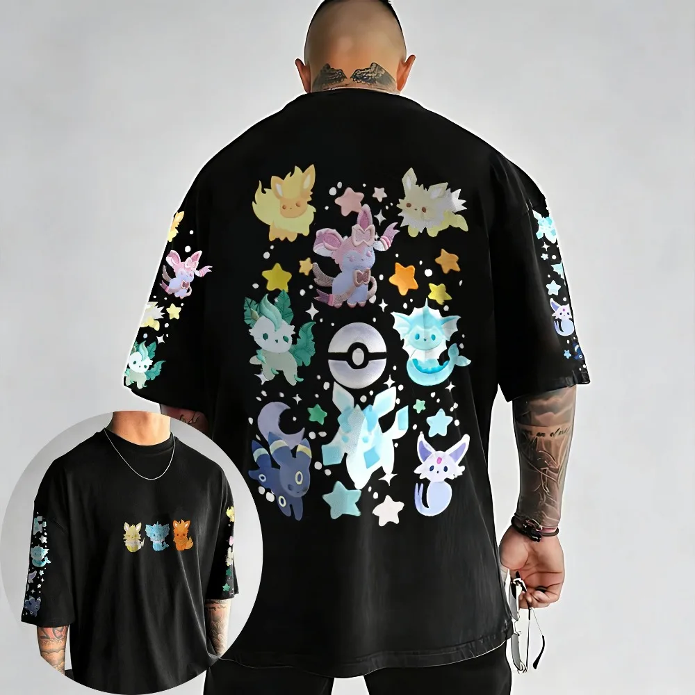 camiseta-unissex-oversized-estampada-pokemon-eeveelution-2026-estilo-harajuku-anime-y2k-hip-hop-casual-para-o-verao-lancamento-quente