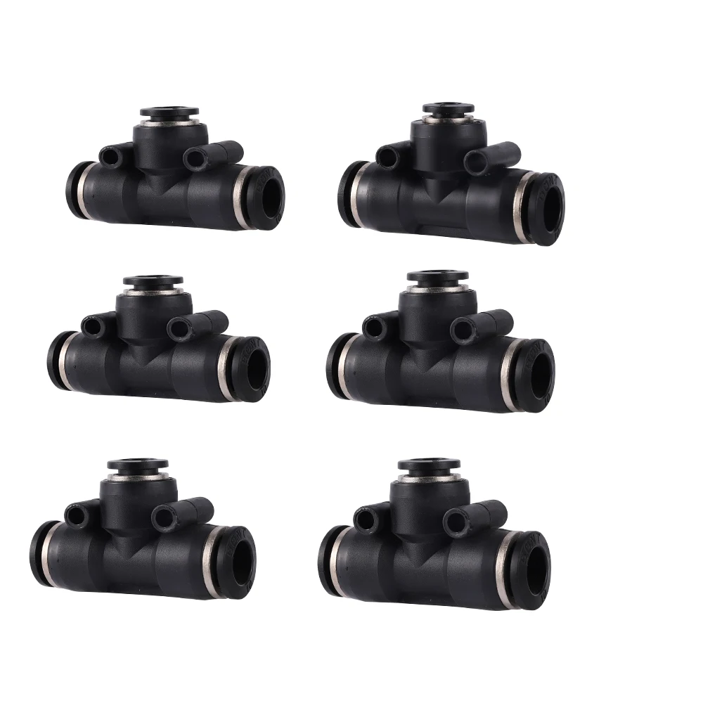 Connecteurs d'air PE 6mm 8mm 10mm, raccord pneumatique, Quick allergique, Slip Lock Tee 3 voies, tuyau en plastique, tuyau d'eau, tube connecteur, 1 pièce, nouveau