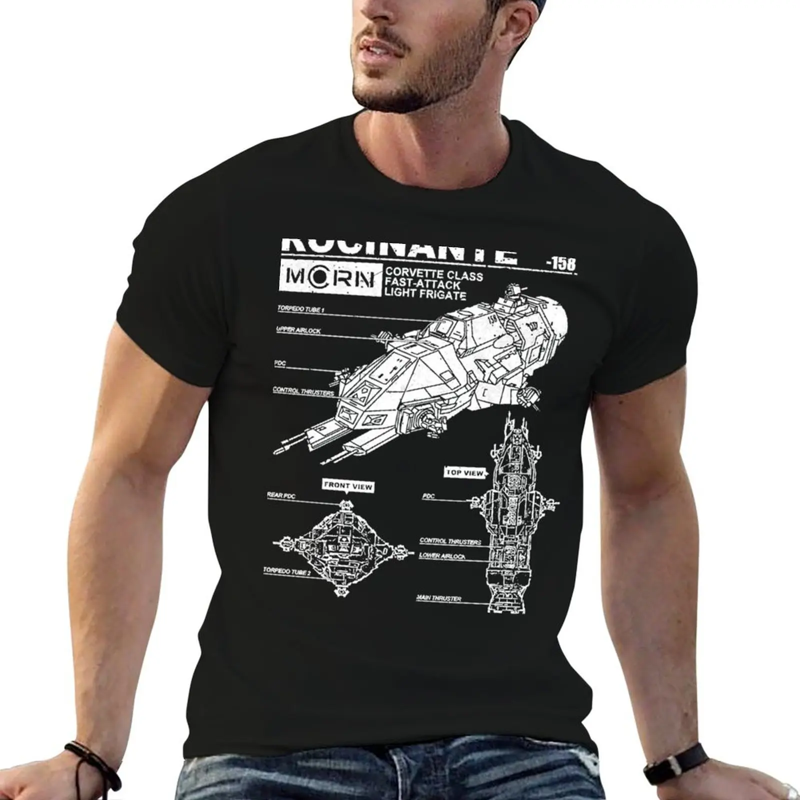 the expanse T-Shirt Basic Solid Color Short Sleeve T-Shirt