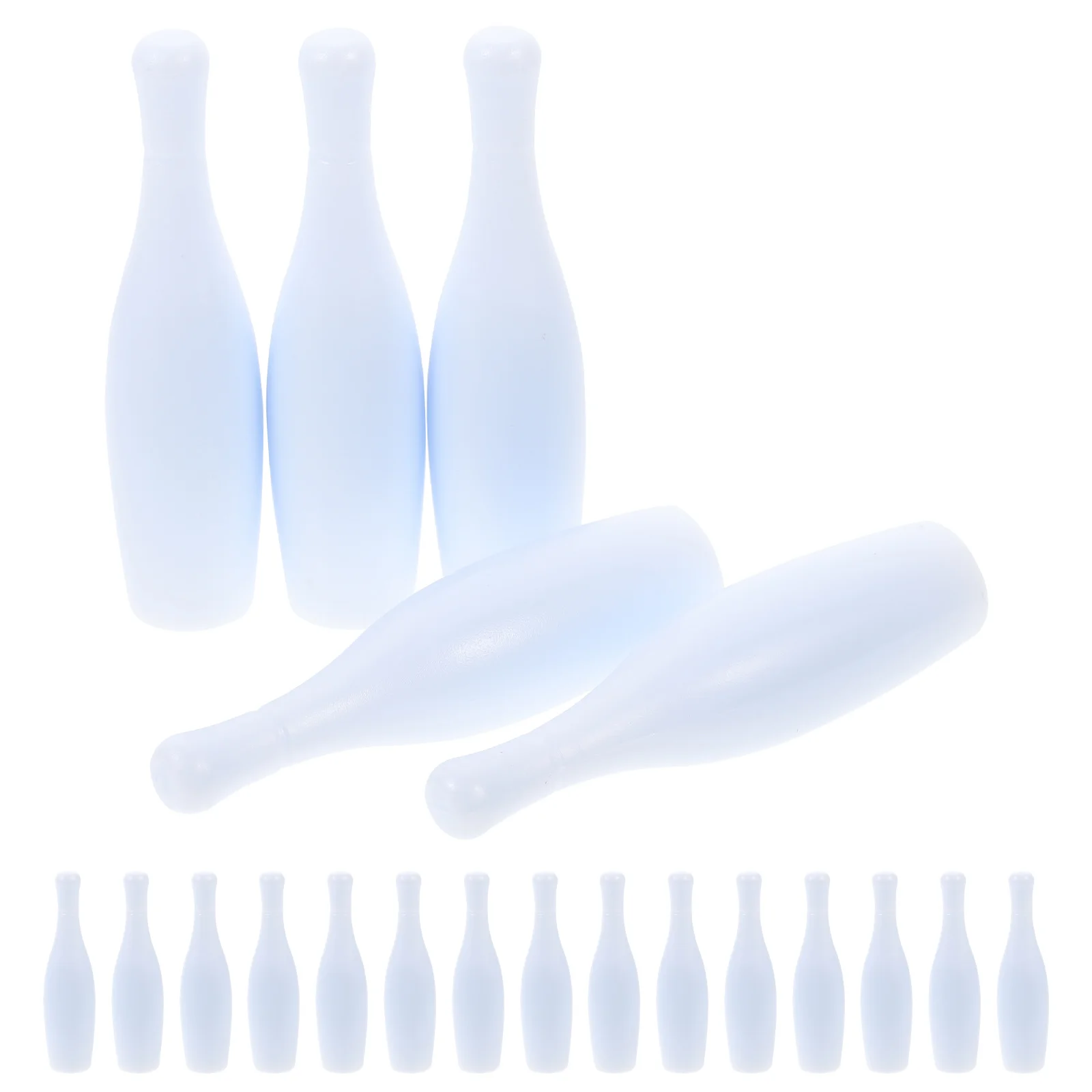 

20Pcs Mini Bowling Pin for Table Game Plastic Reusable Bowling Pin Part Mini Bowling Pin Bowling Accessory