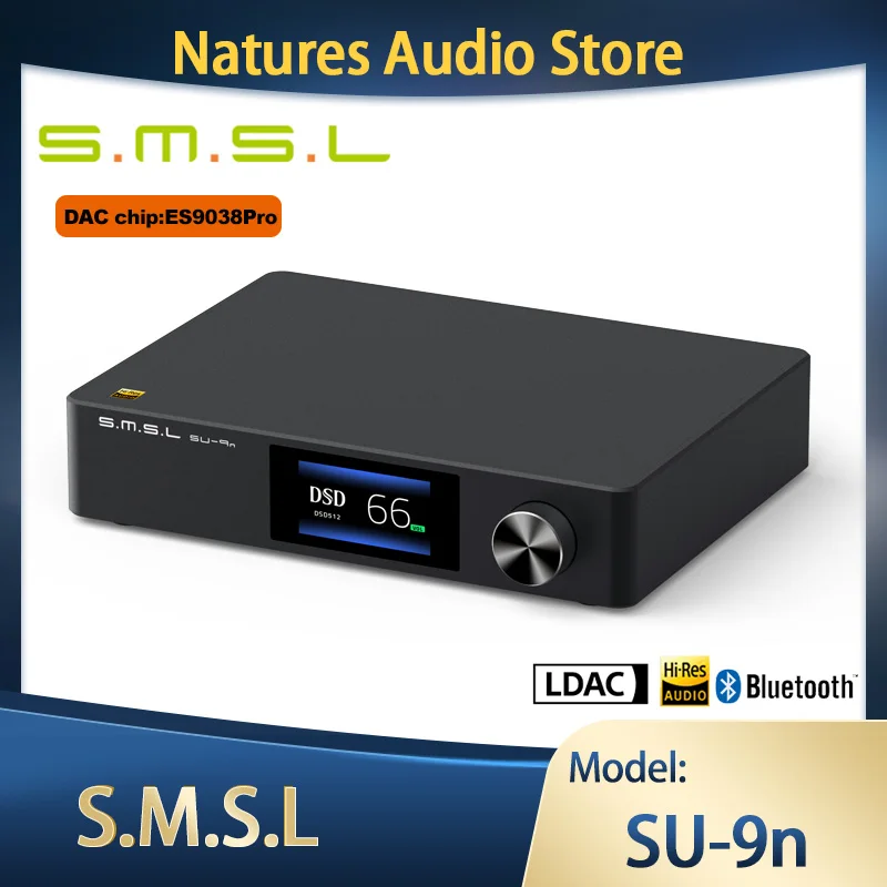 SMSL SU-9n  Decoder ES9038PRO  SU9N  HIFI USB DAC SU9n Bluetooth 5.0 32bit DSD512 APTX LDAC  Preamplifier with Remote Control