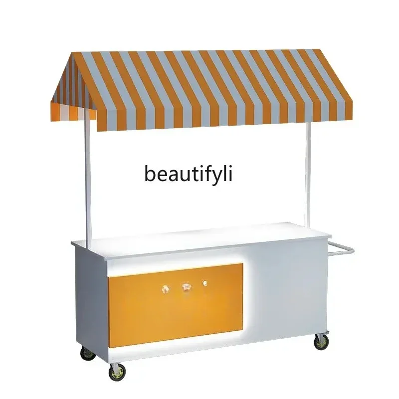 

LJYOutdoor Stall Car Night Market Stall Car Market Stall Mobile Vending Car Iron Float Display Stand