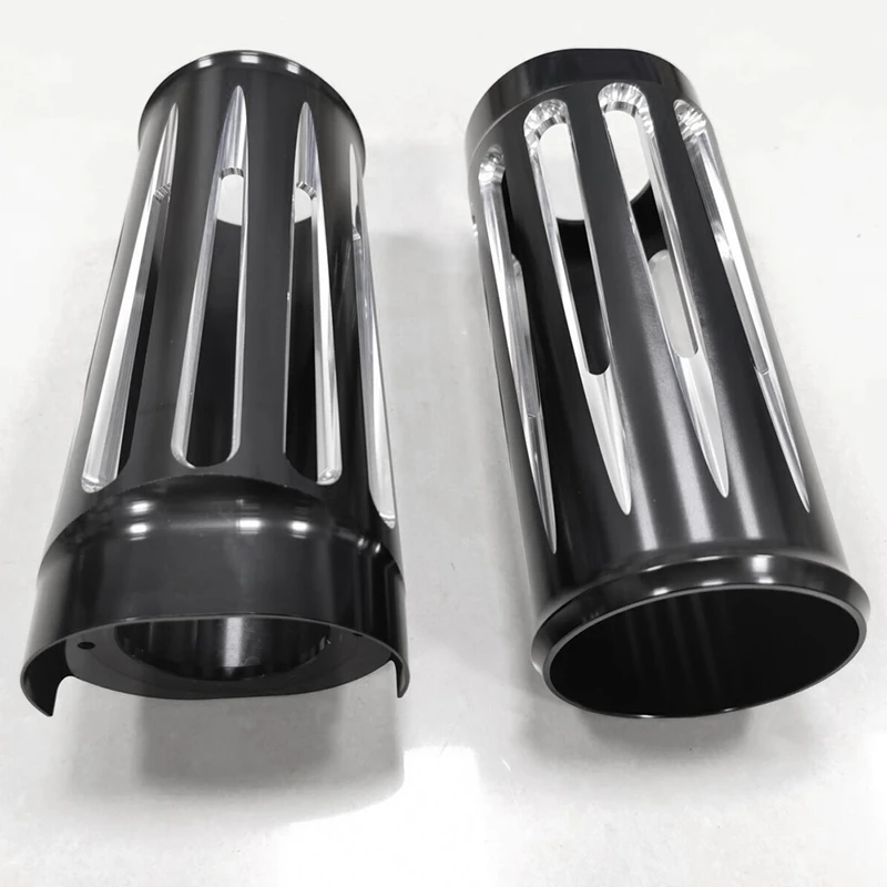 2 Inch Extended Fork Boot Slider Lid For  Road King Street Glide FLHX FLHXS