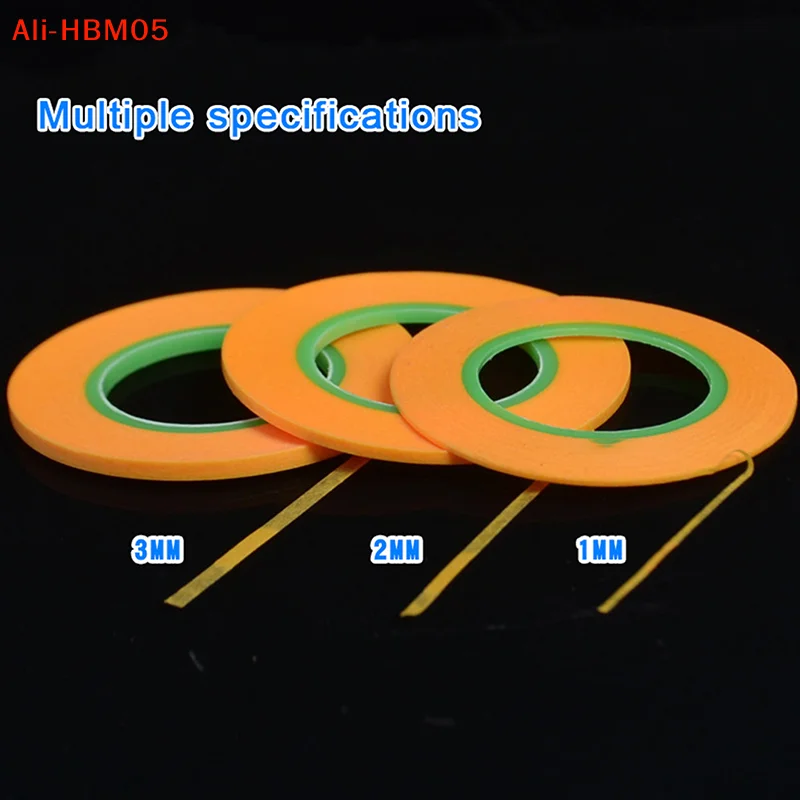 (HB05)Model Spraying Coating Color Ultra Tape Fine DIY Special Masking Wide 1mm/2mm/3mm 18m Model Covering Tape