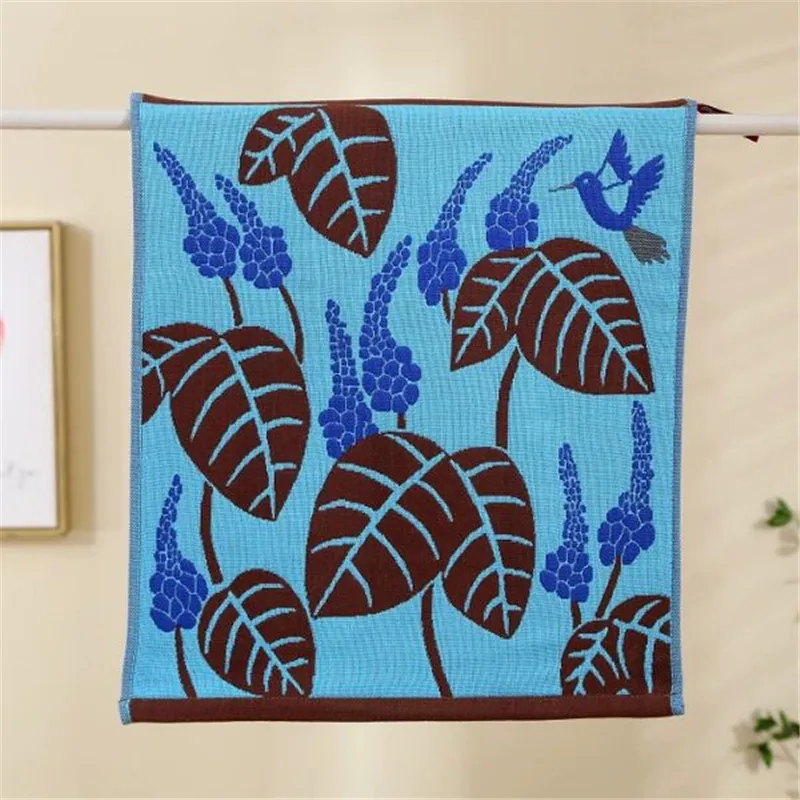 مناشف شاش قطنية، مناشف أطباق، زهور، طباعة قطة، للحمام والمطبخ، 35*40 سم، رقيقة، 4 قطع