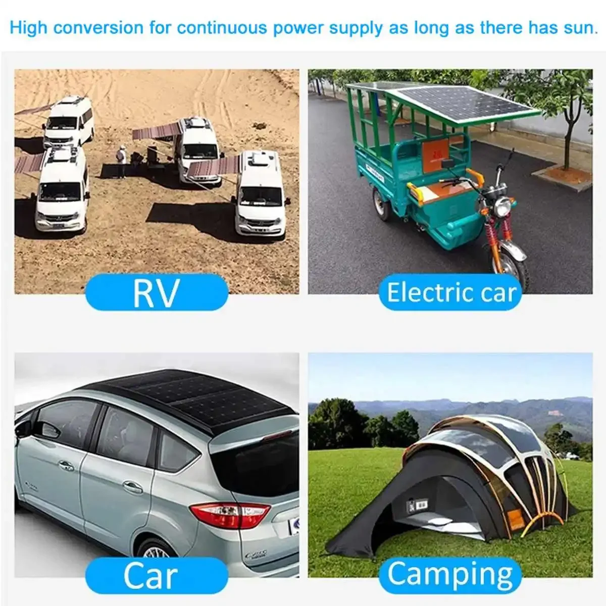 Solar Panel Inverter System Kit, 1000W, 12V, Car, Van, Boat, Camper, Battery Charger, 1000W Inverter Controller, 10A, 60A, 100A