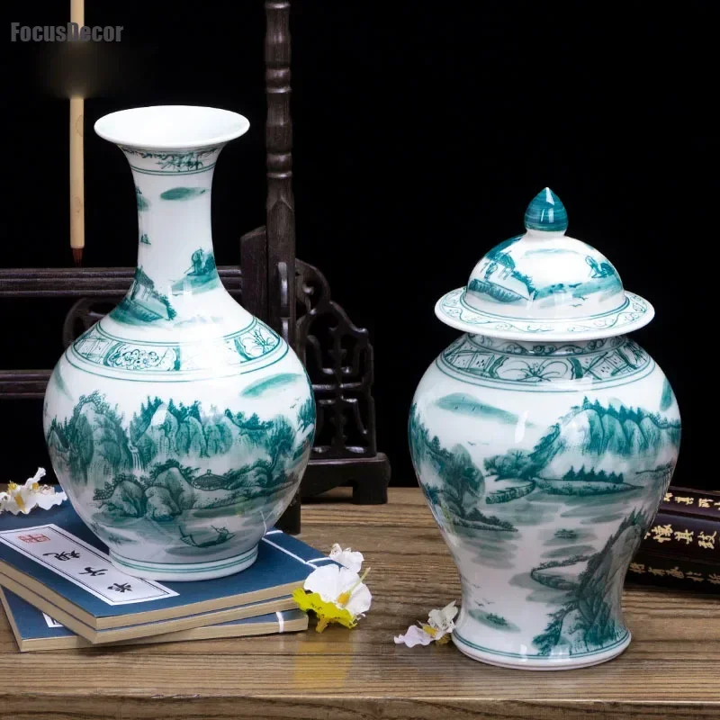 Green Ceramic Vase …