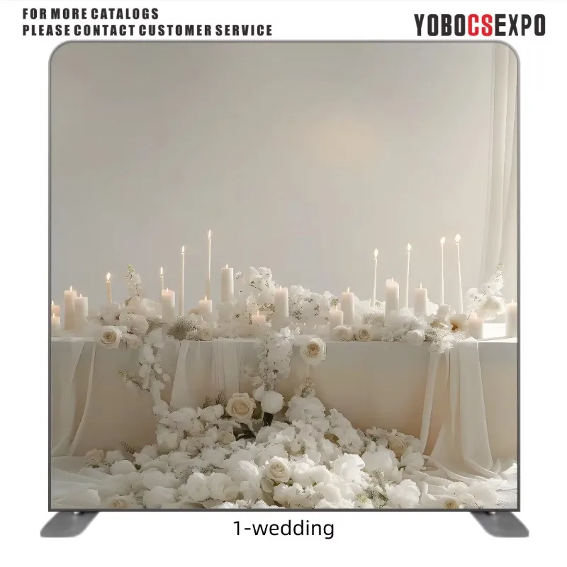 Wedding printed pattern high-quality cloth background display wall