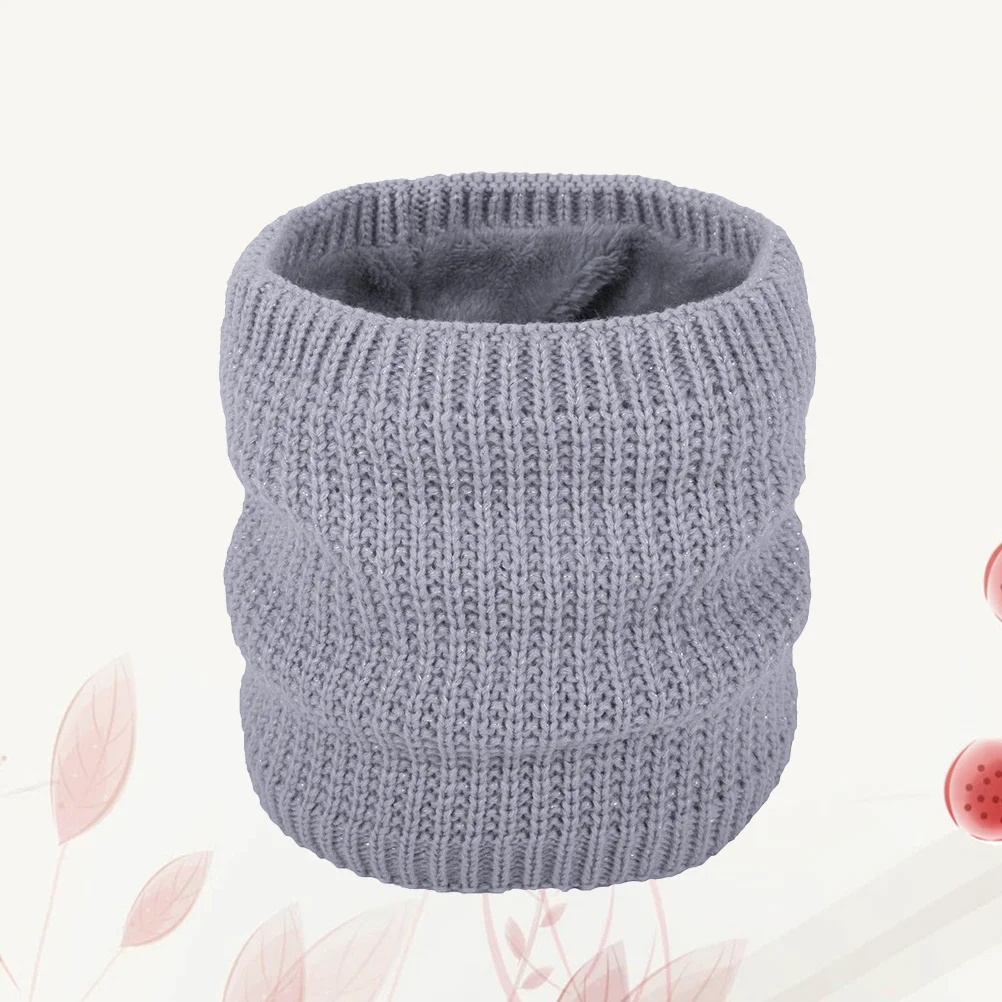 

Cold Protection Neck Scarf Grey One Size Stretchy Warm Collar Scarf Stylish Windproof Neck Warmer